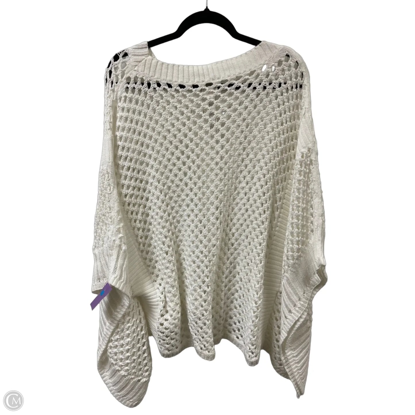Sweater By Chicos In White, Size: L