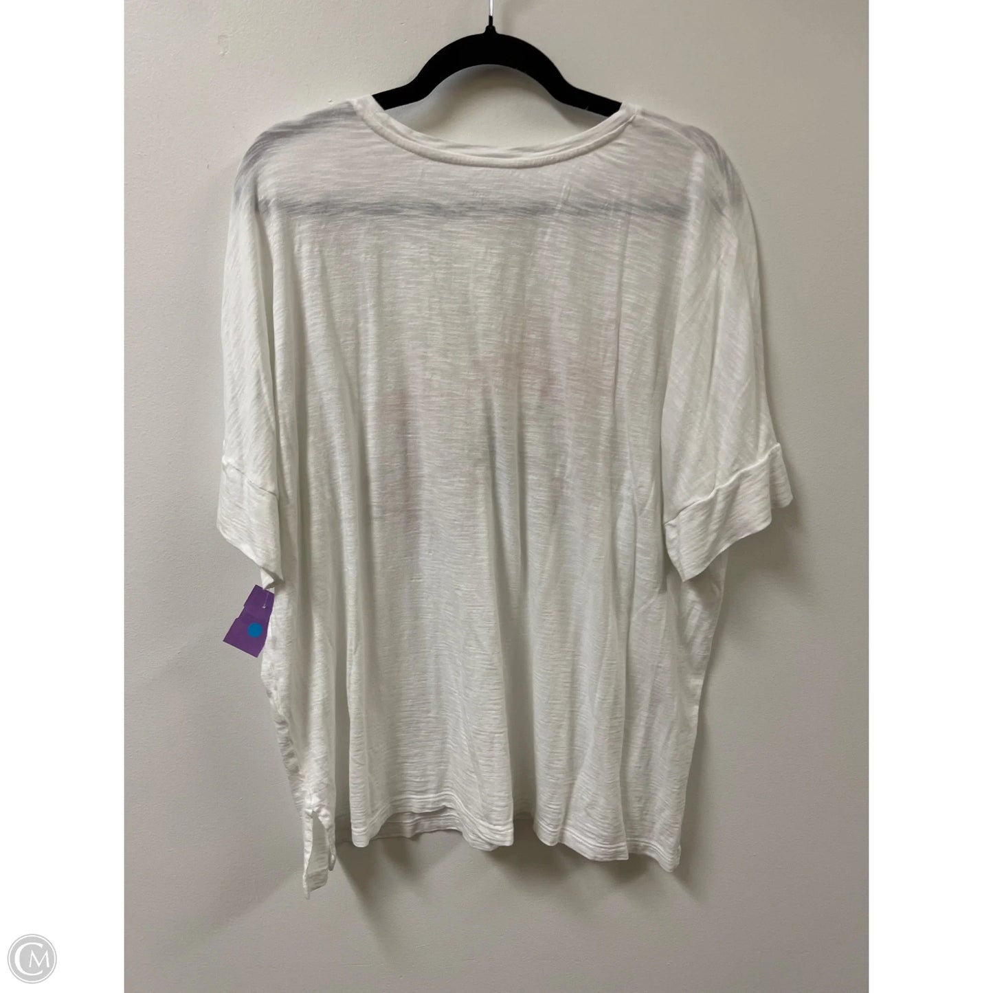 Top Short Sleeve By J. Jill In White, Size: 2x