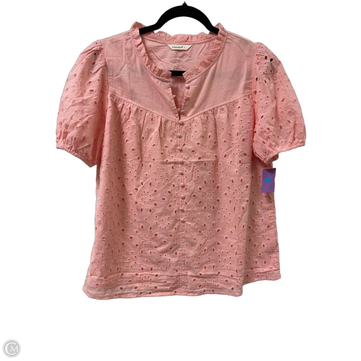 Top Short Sleeve By Clothes Mentor In Pink, Size: S