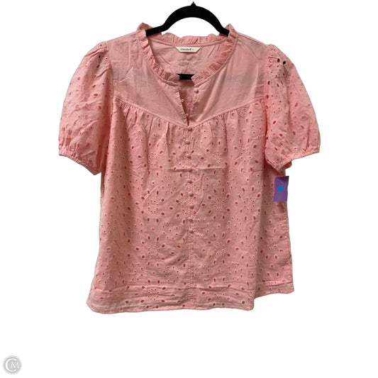 Top Short Sleeve By Clothes Mentor In Pink, Size: S
