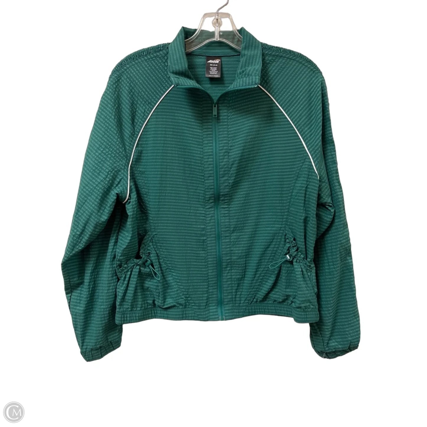 Athletic Jacket By Avia In Green, Size: Xs