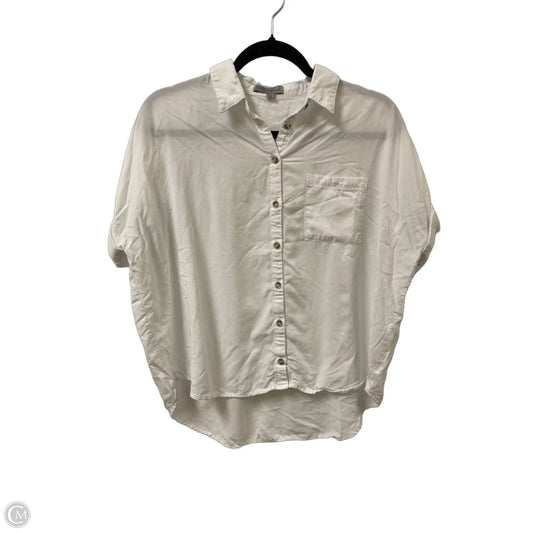 Blouse Short Sleeve By Wishlist In White, Size: S