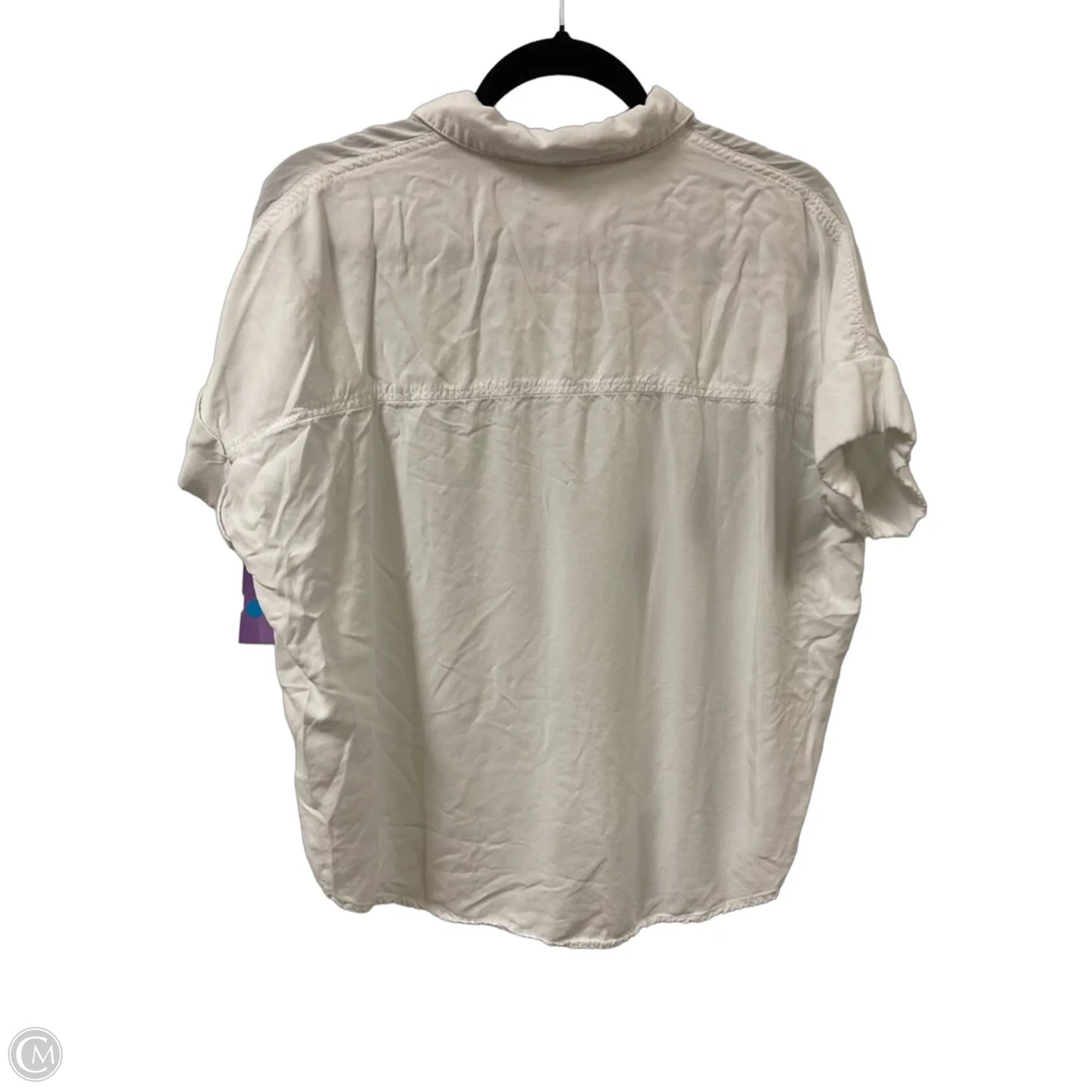 Blouse Short Sleeve By Wishlist In White, Size: S