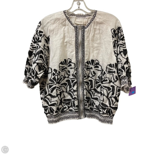 Jacket Other By Chicos In Black & White, Size: L