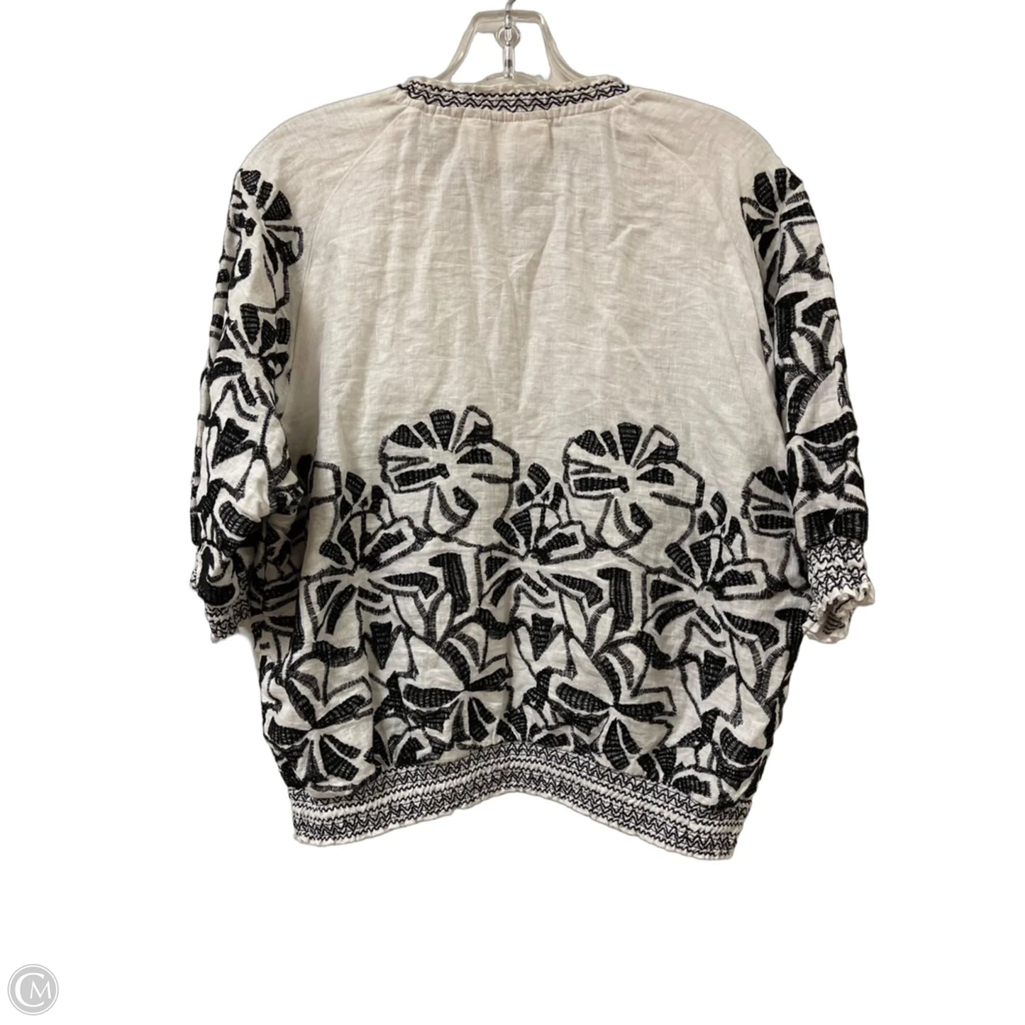 Jacket Other By Chicos In Black & White, Size: L