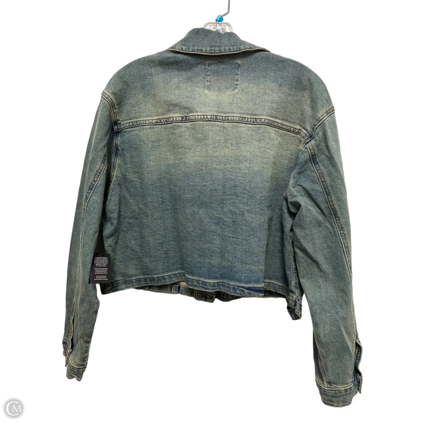 Jacket Denim By Fashion Nova In Blue Denim, Size: Xl
