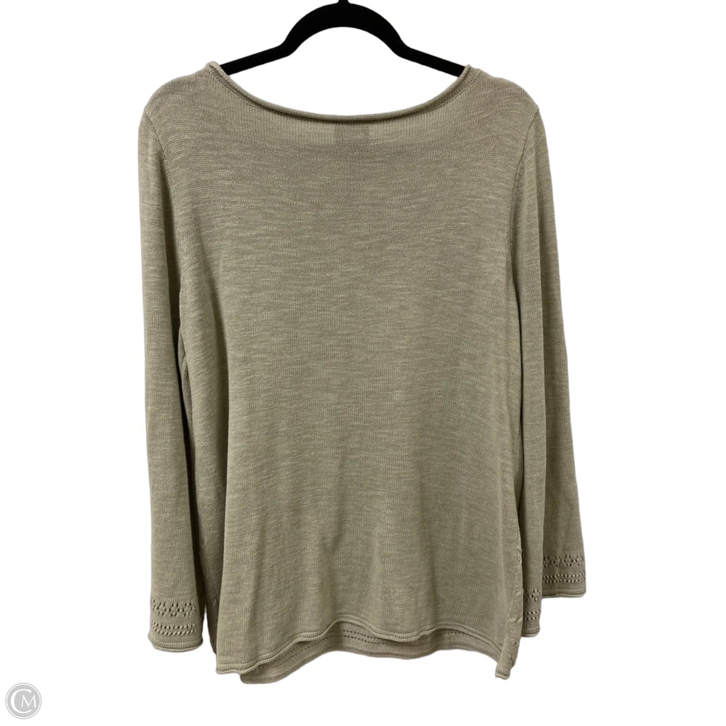 Sweater By Chicos In Green, Size: L