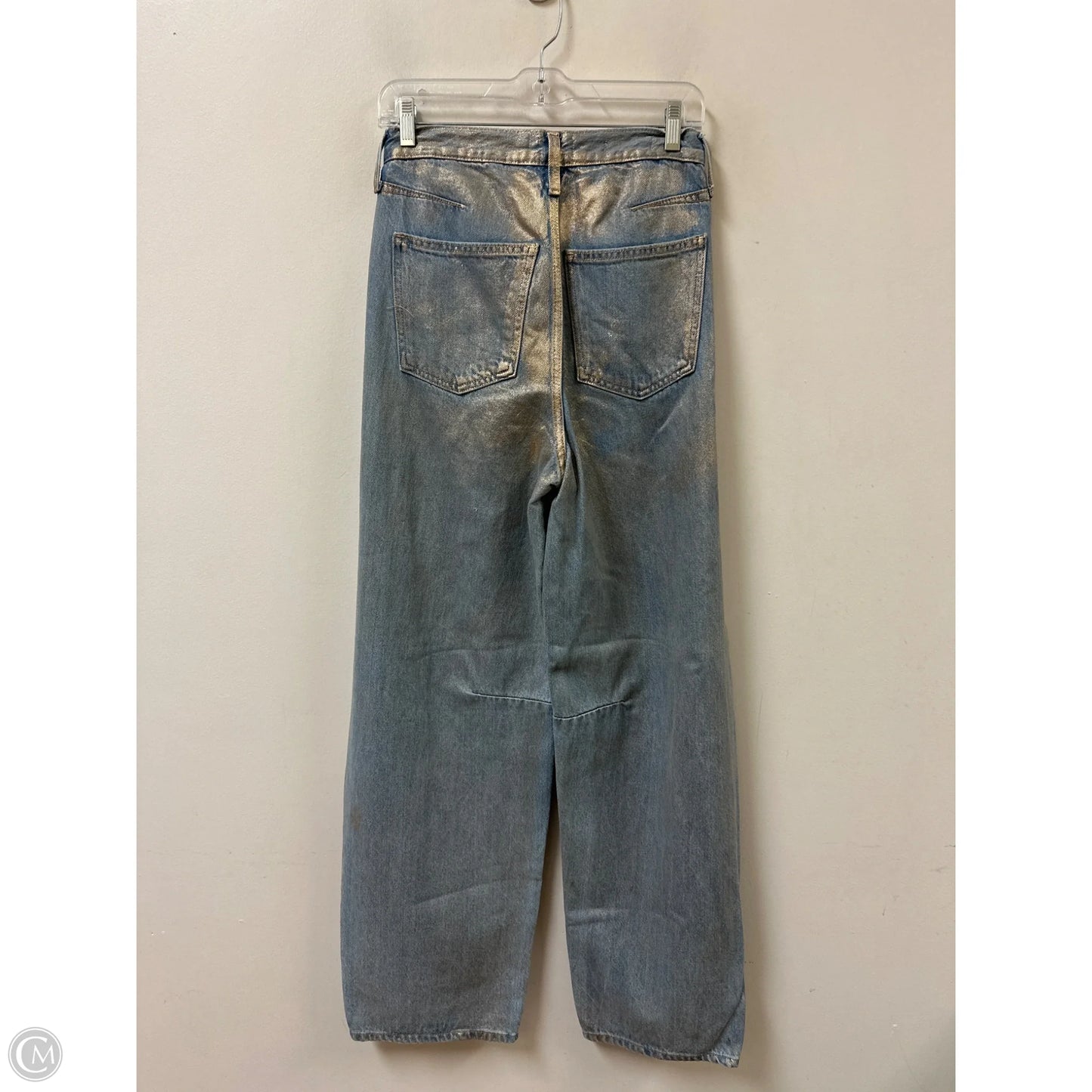Jeans Wide Leg By Universal Thread In Blue & Gold, Size: 2