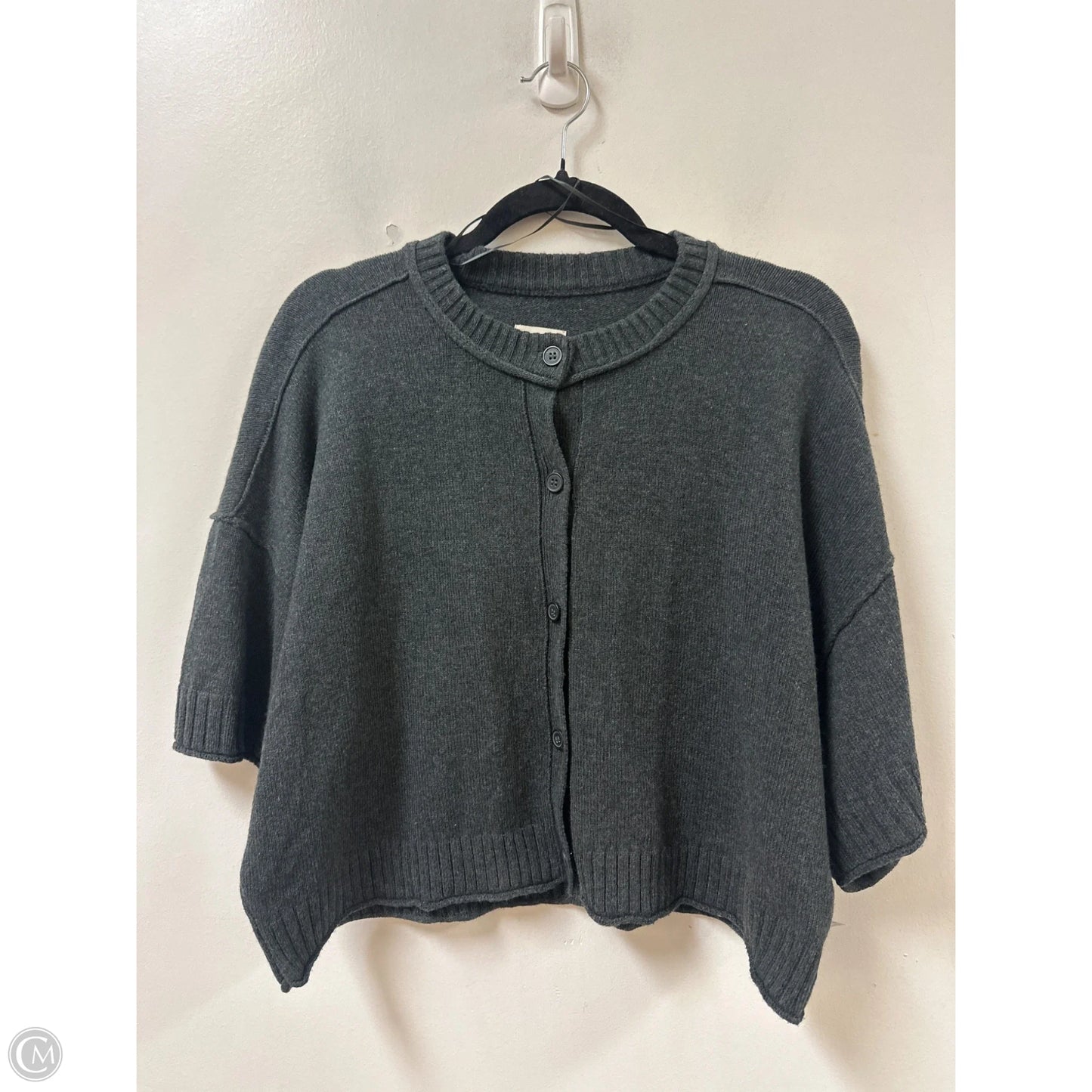 Sweater Short Sleeve By Pilcro In Grey, Size: S