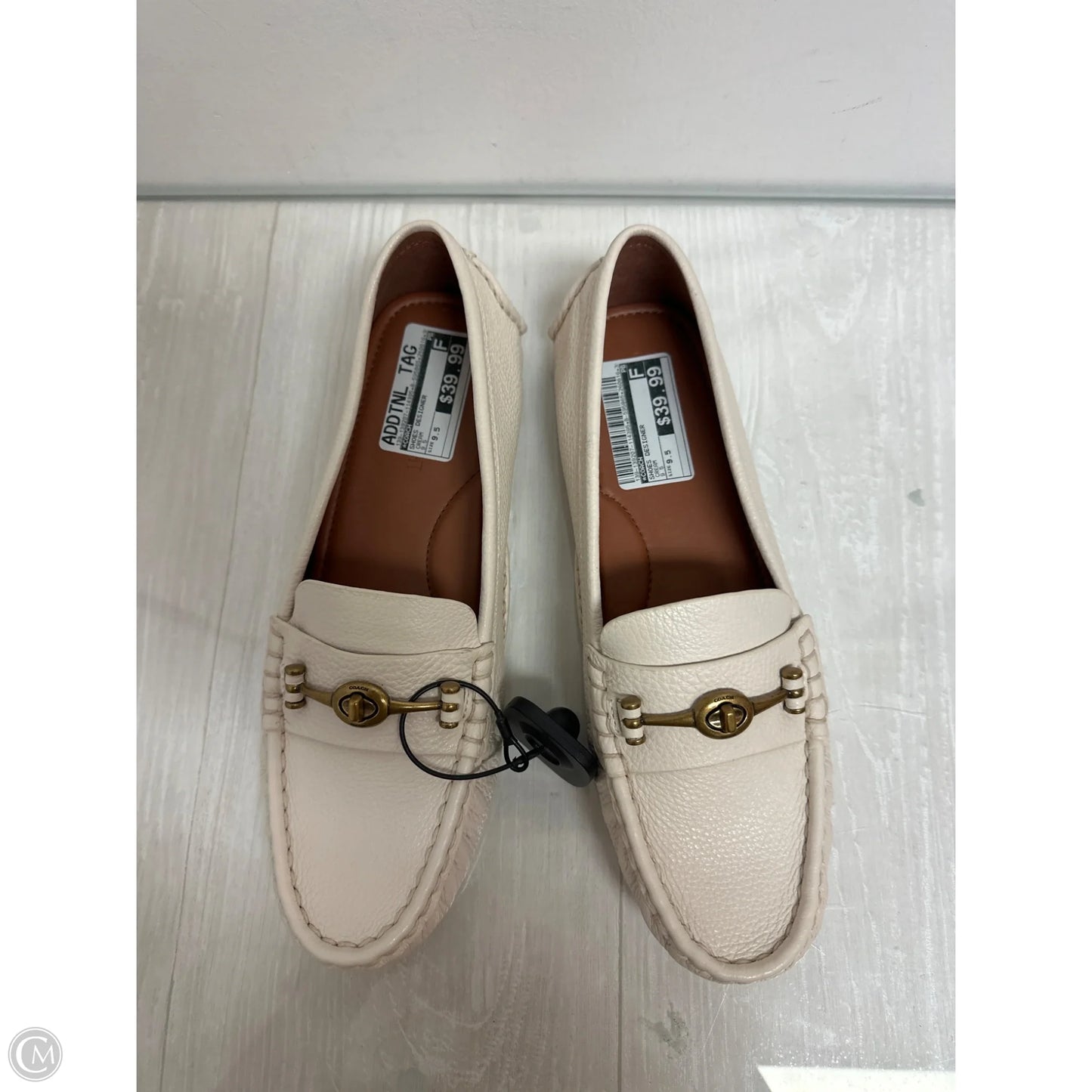 Shoes Designer By Coach In Cream, Size: 9.5