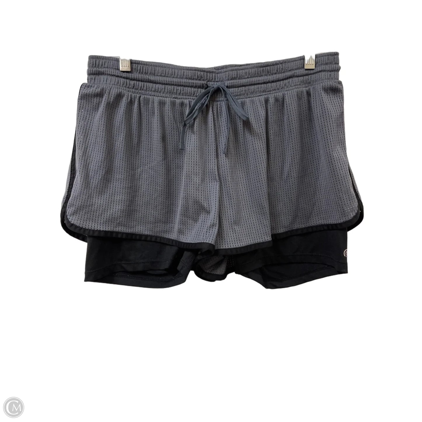 Athletic Shorts By Champion In Grey, Size: L