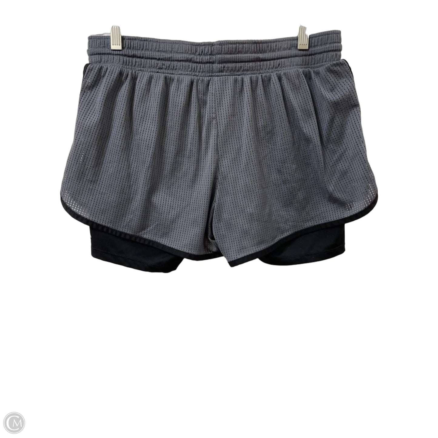Athletic Shorts By Champion In Grey, Size: L