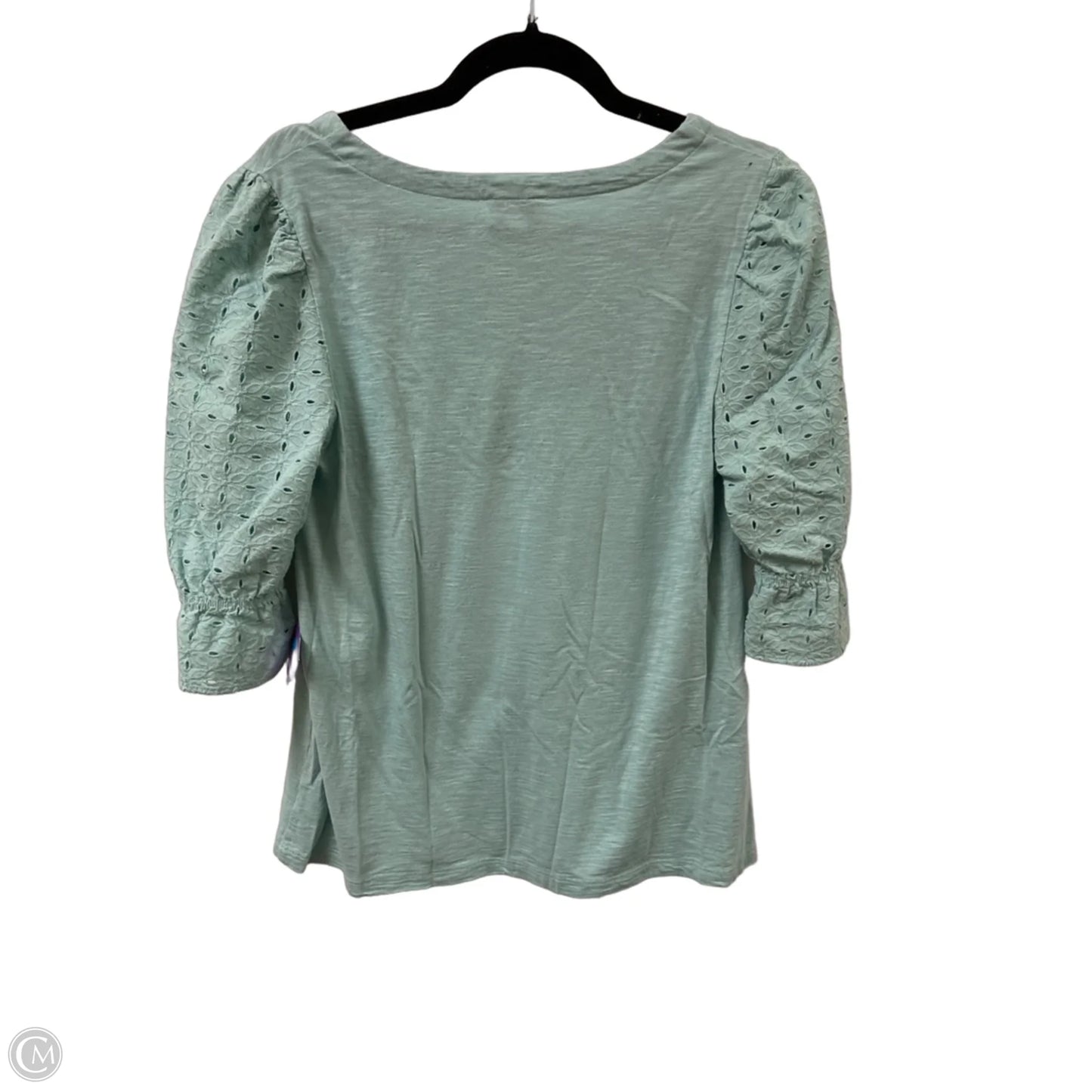 Top Short Sleeve By Wonderly In Blue, Size: M