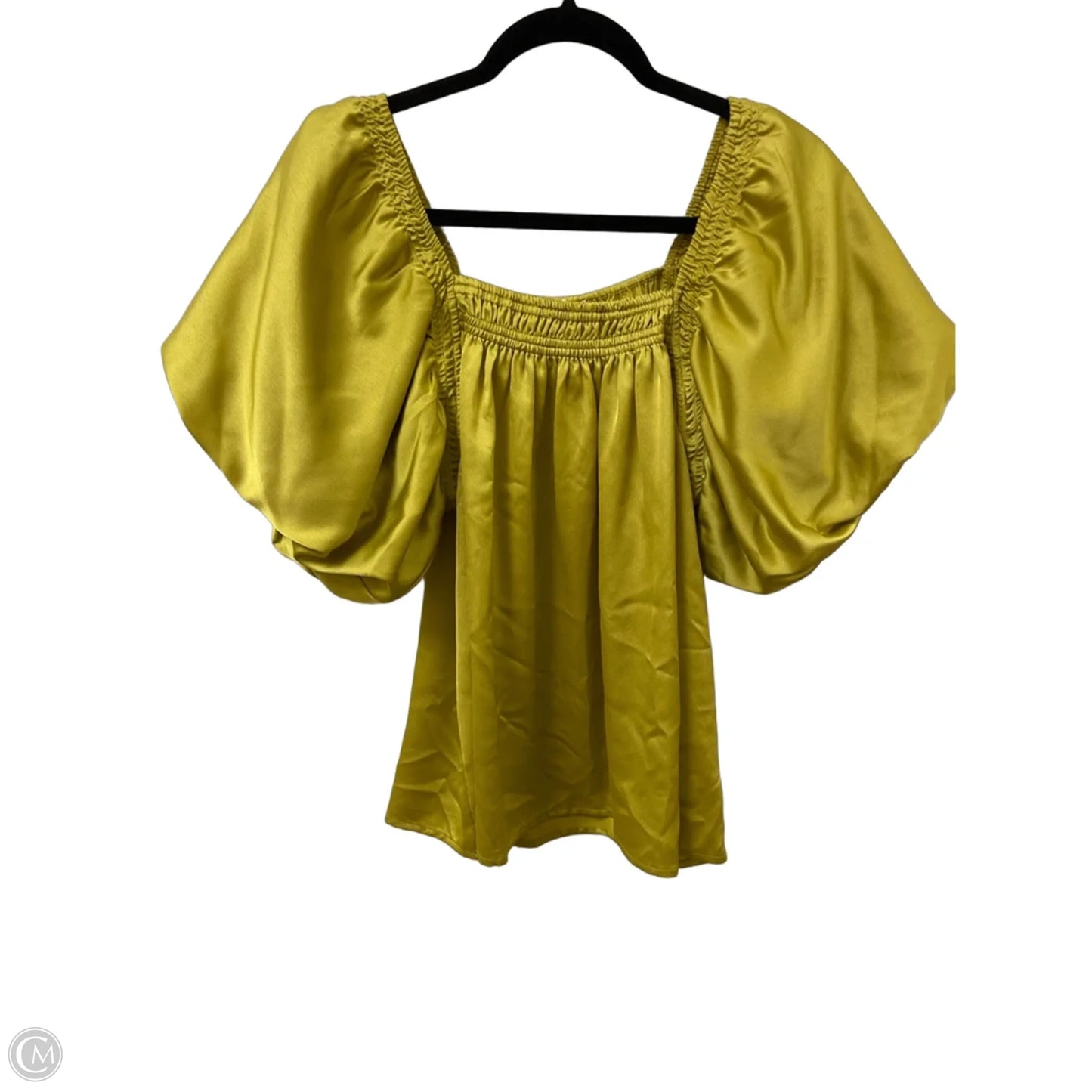 Top Short Sleeve By Entro In Yellow, Size: L