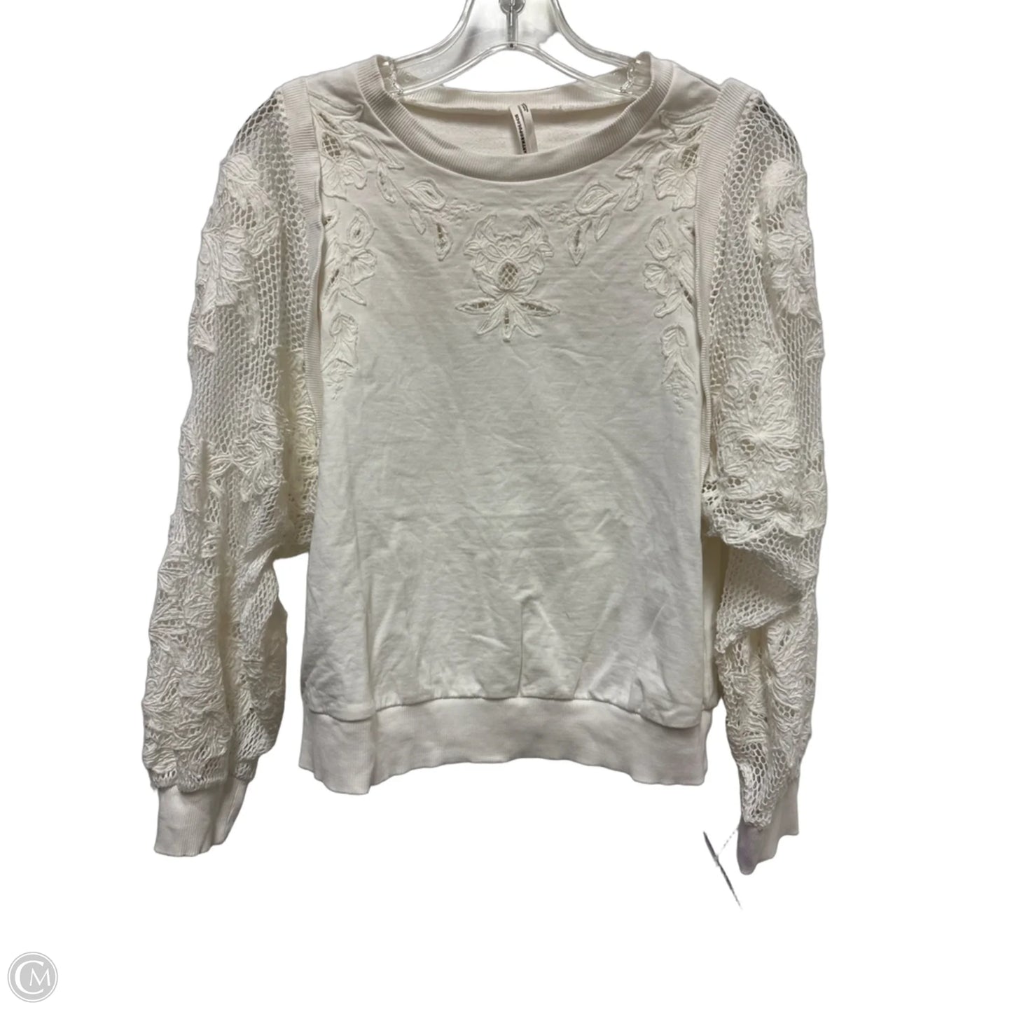 Top Long Sleeve By Anthropologie In White, Size: Xs