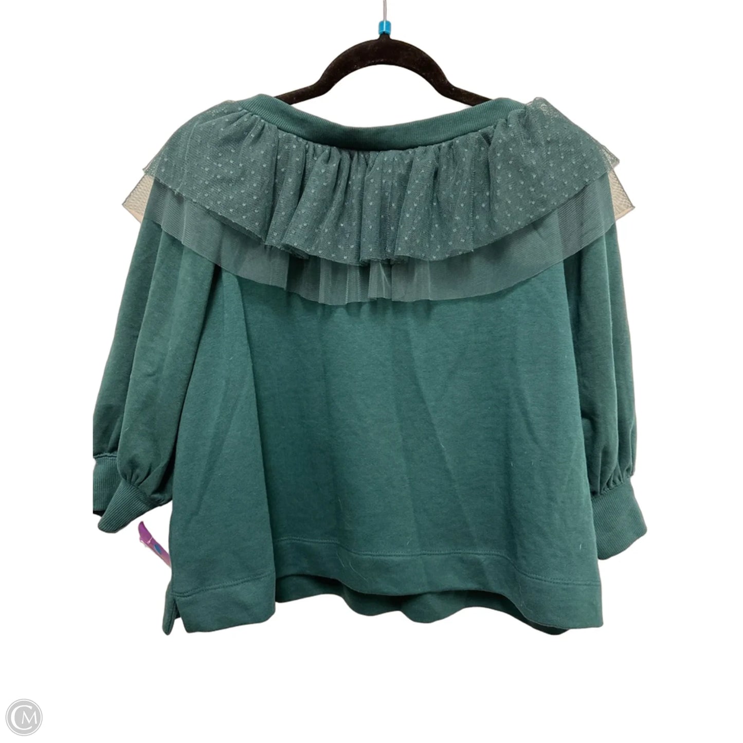Sweatshirt Crewneck By Maeve In Green, Size: Xs