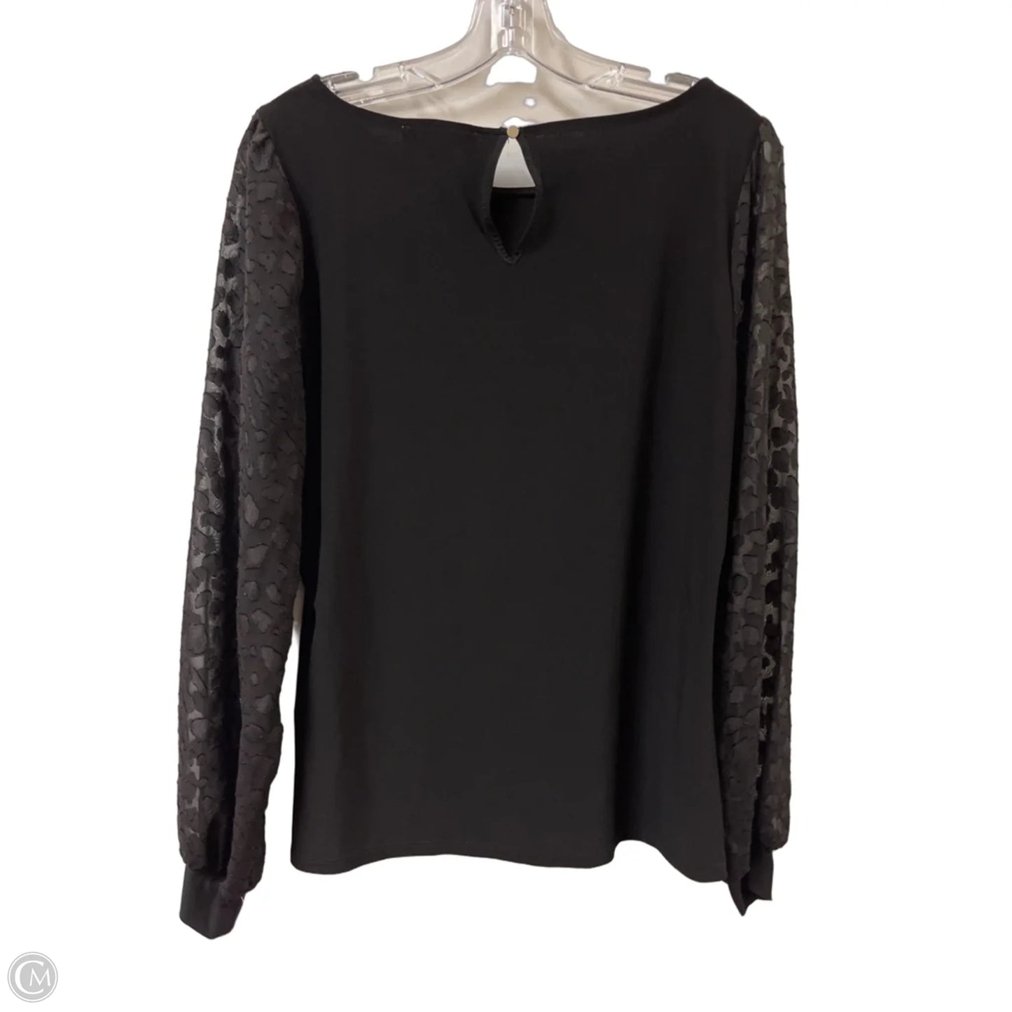 Top Long Sleeve By White House Black Market In Black, Size: L