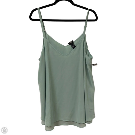 Top Sleeveless By Torrid In Green, Size: 1x