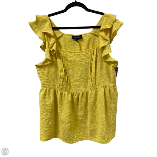 Top Sleeveless By Lane Bryant In Yellow, Size: L