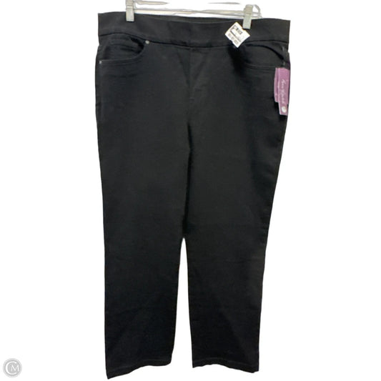 Jeans Skinny By Gloria Vanderbilt In Black Denim, Size: 16
