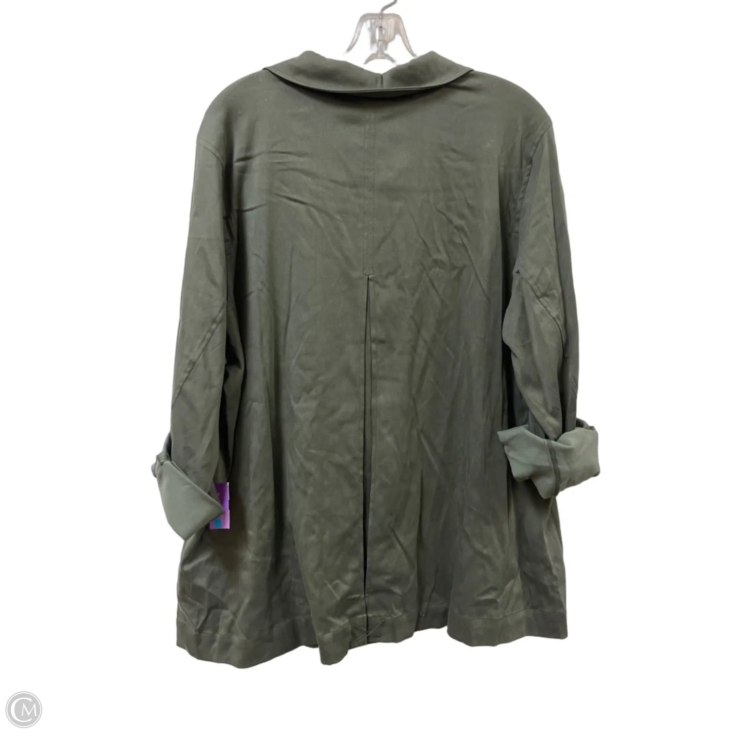 Blouse Long Sleeve By Soft Surroundings In Green, Size: 1x