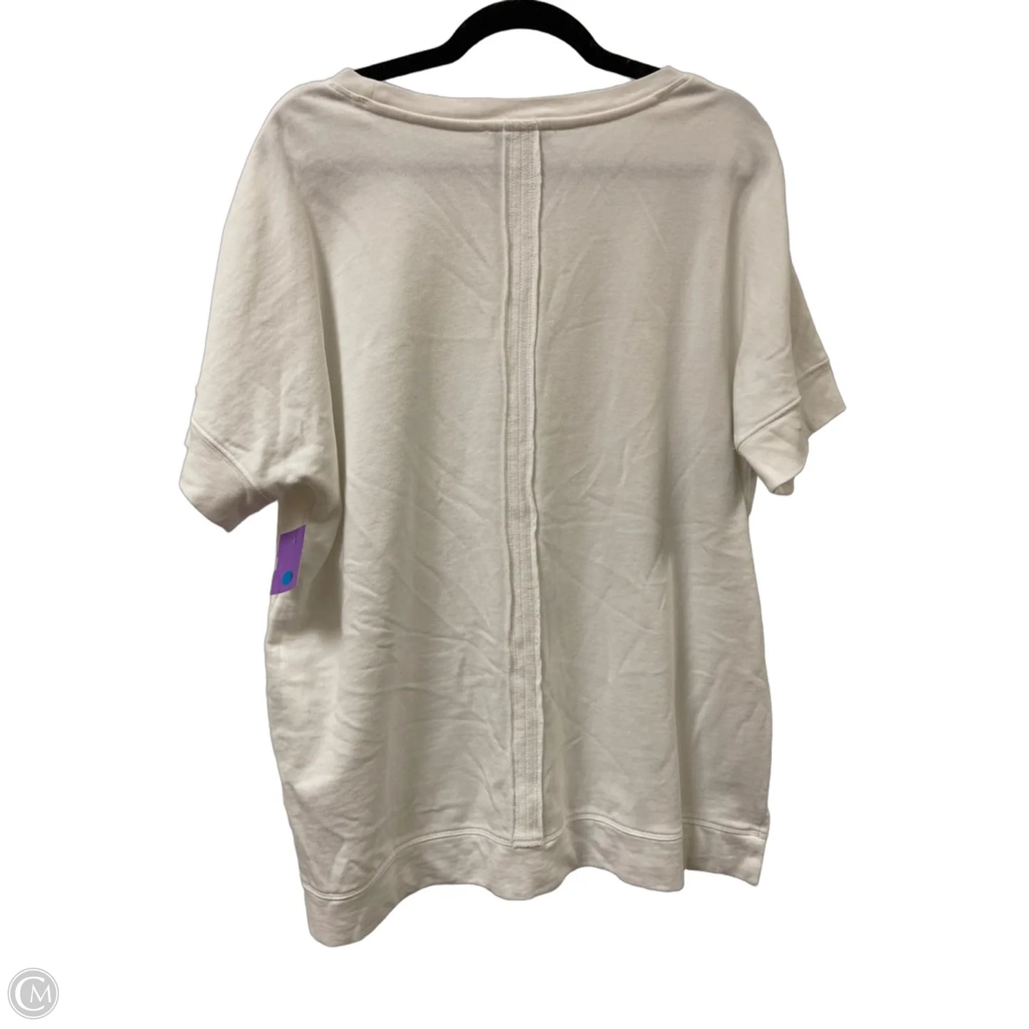 Top Short Sleeve By Coldwater Creek In White, Size: L