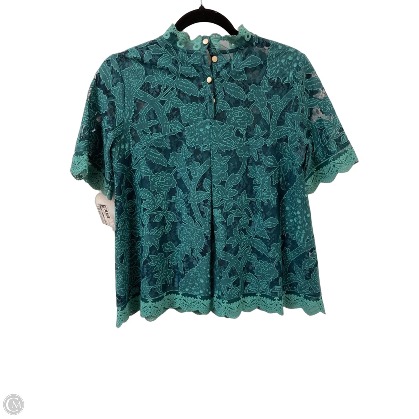 Top Short Sleeve By Hd In Paris In Teal, Size: S