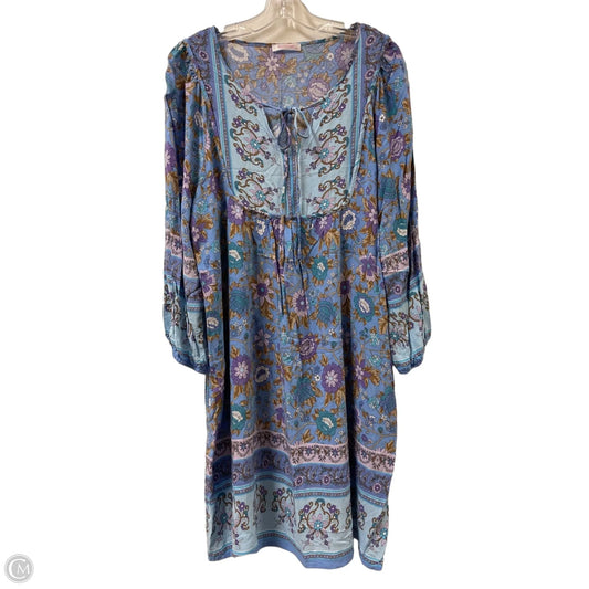 Dress Casual Short By Clothes Mentor In Blue & Purple, Size: Xl