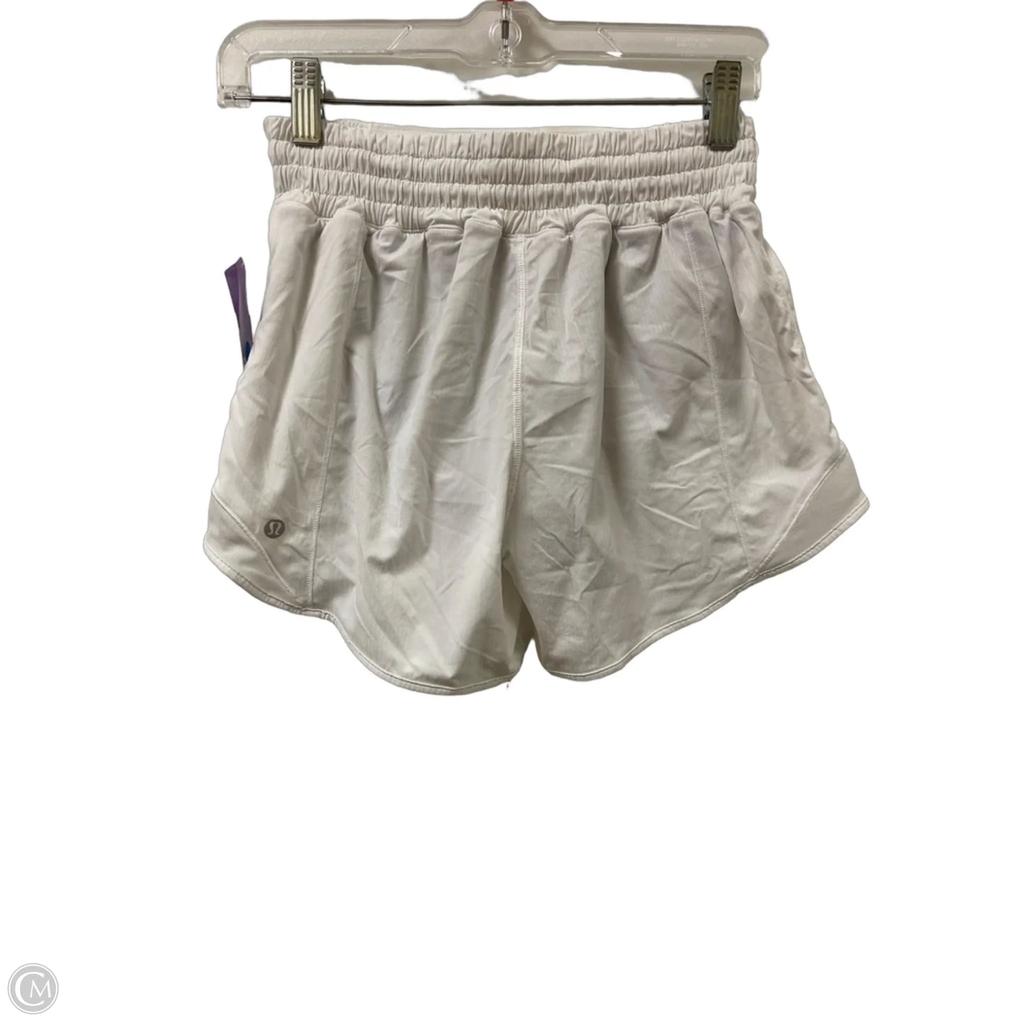Athletic Shorts By Lululemon In White, Size: 4