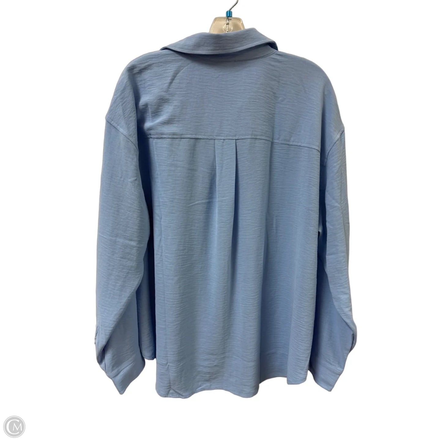 Blouse Long Sleeve By Mittoshop In Blue, Size: L