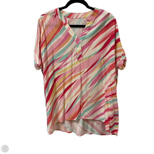 Top Short Sleeve By Clothes Mentor In Multi-colored, Size: L
