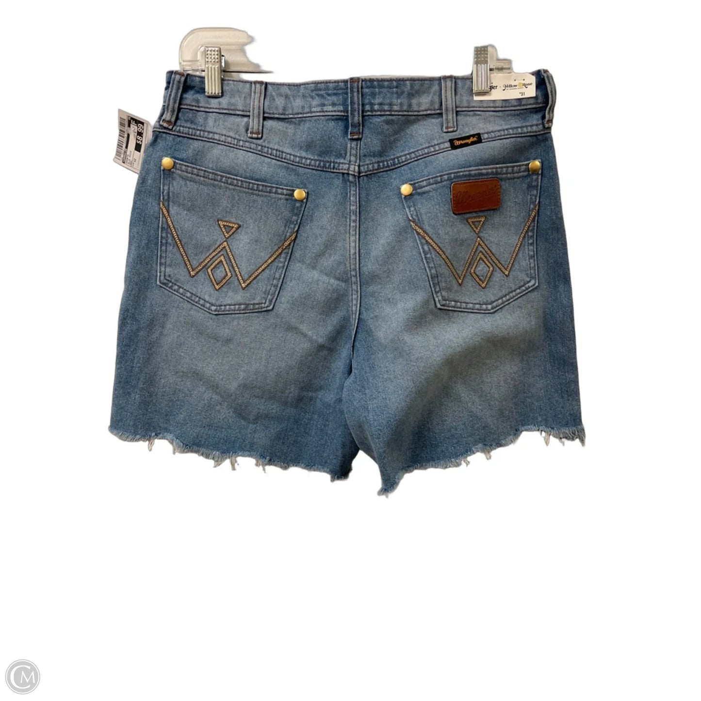 Shorts By Wrangler In Blue Denim, Size: 12
