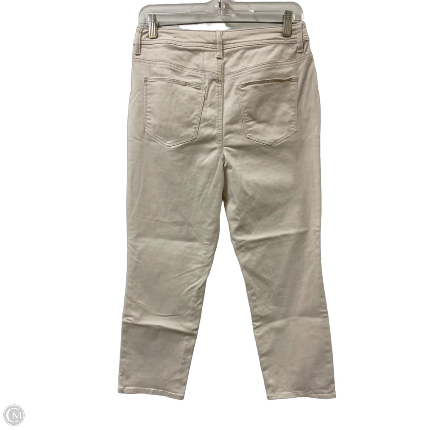 Jeans Cropped By Chicos In Cream Denim, Size: 4