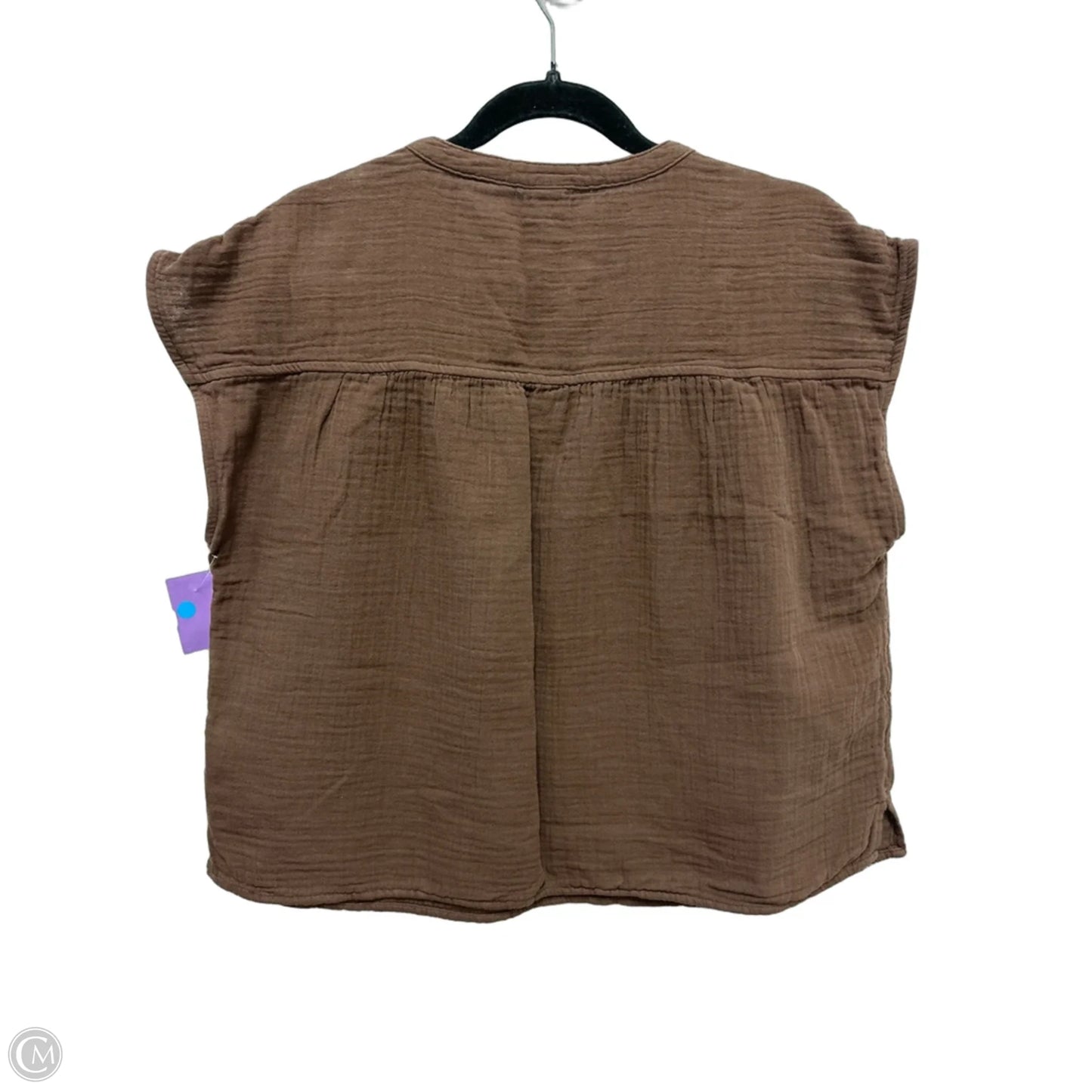 Top Short Sleeve By Old Navy In Brown, Size: M