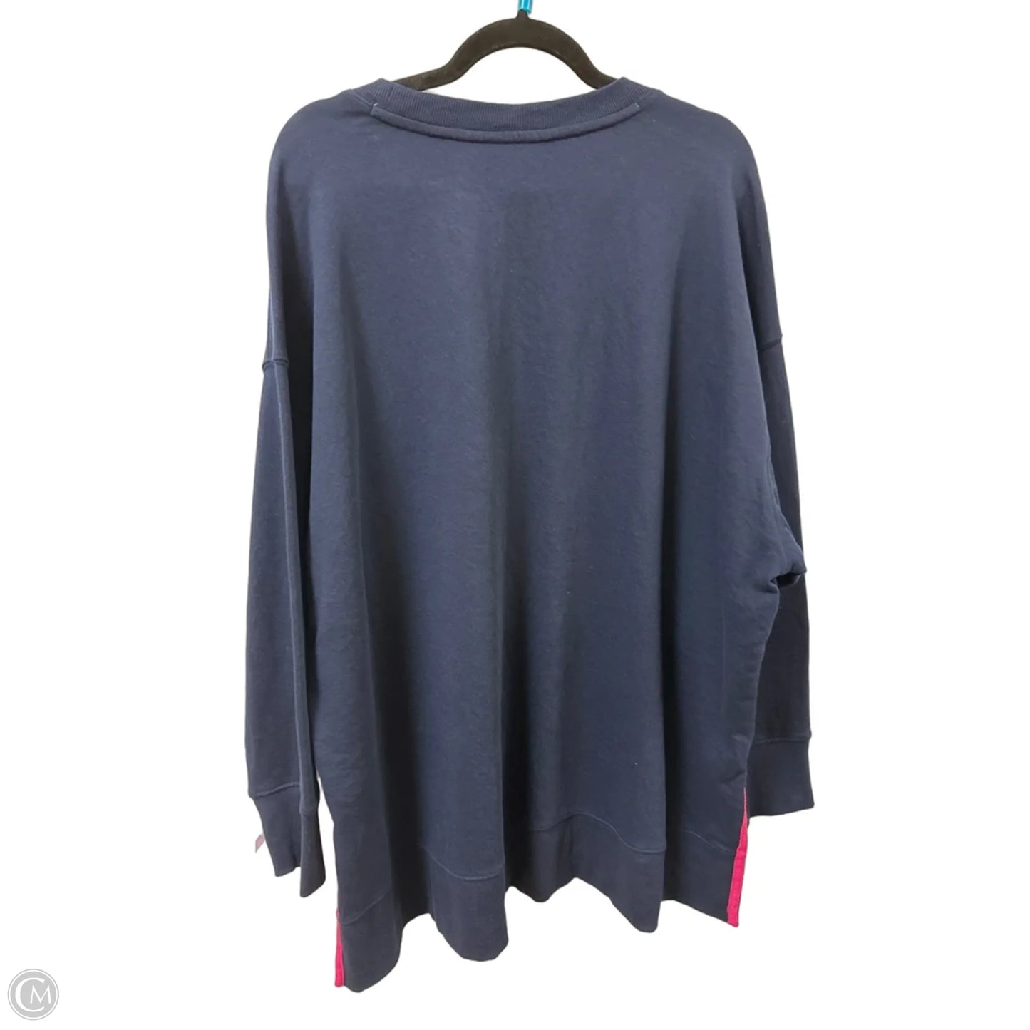 Sweatshirt Crewneck By Crown And Ivy In Navy, Size: 2x