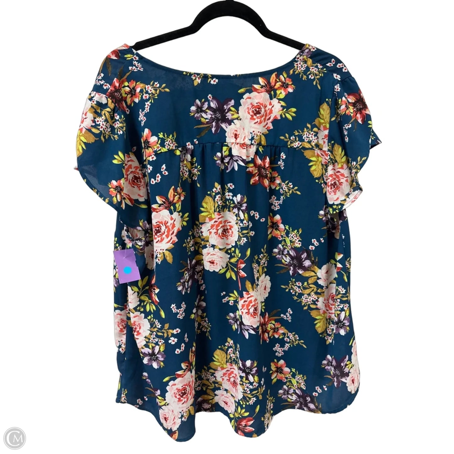 Top Short Sleeve By Torrid In Floral Print, Size: 1x