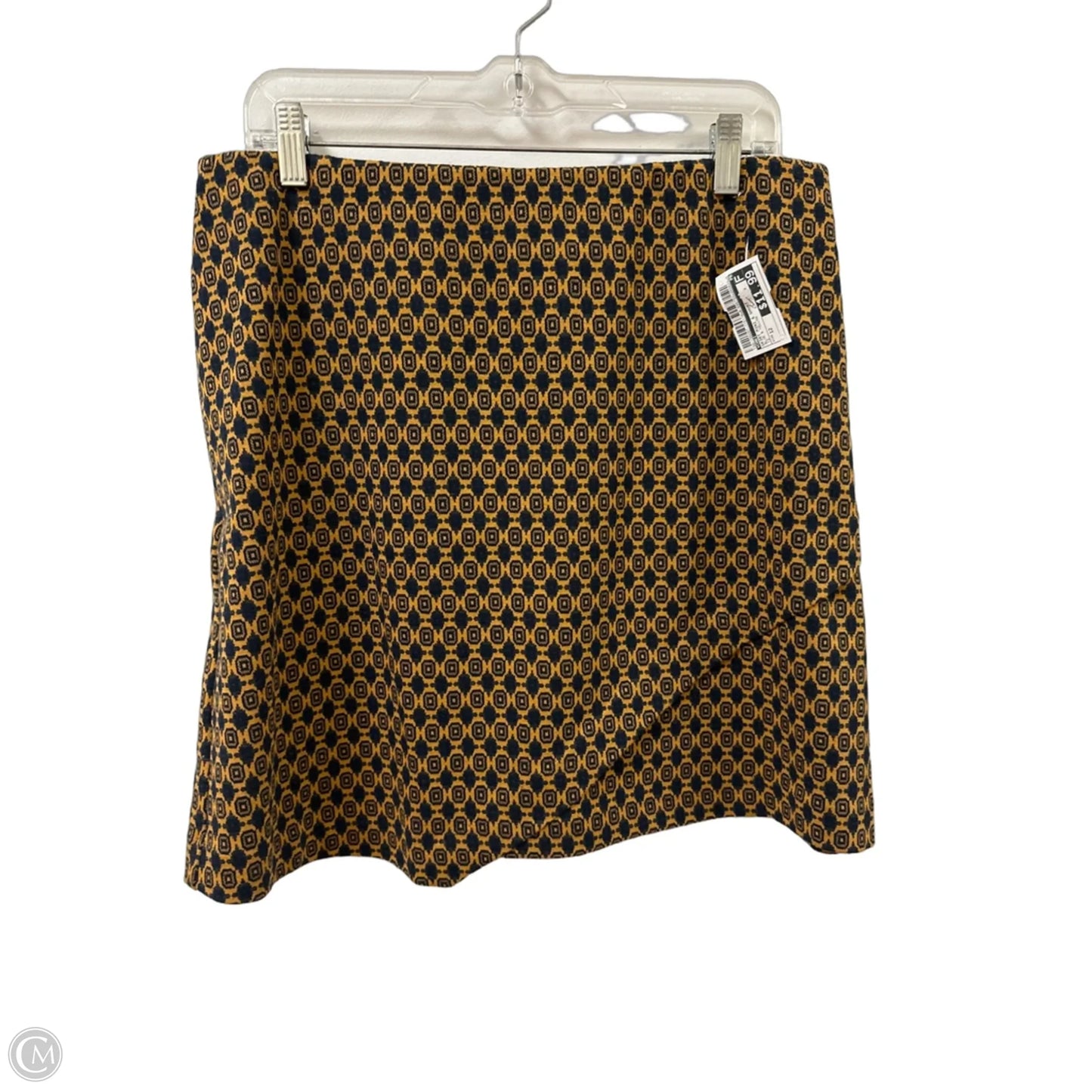 Skirt Mini & Short By Cabi In Blue & Yellow, Size: 12
