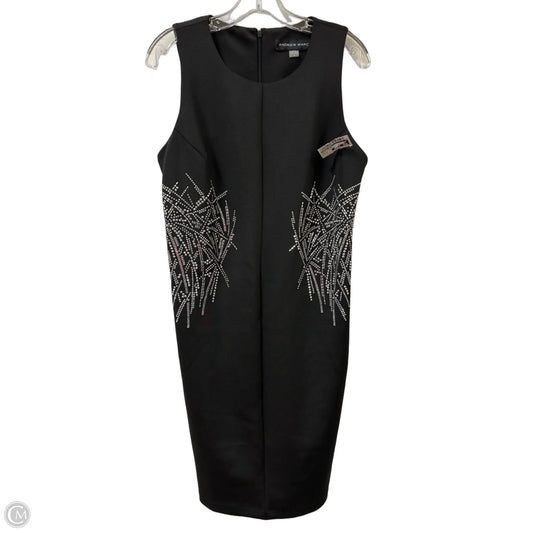 Dress Casual Midi By Andrew Marc In Black & Silver, Size: Xl