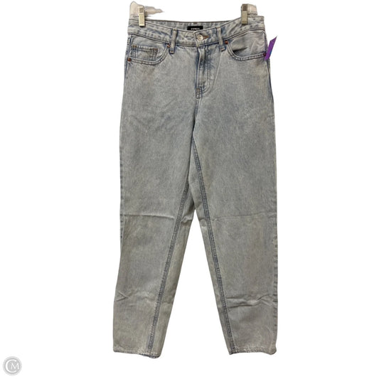 Jeans Straight By Express In Blue Denim, Size: 2