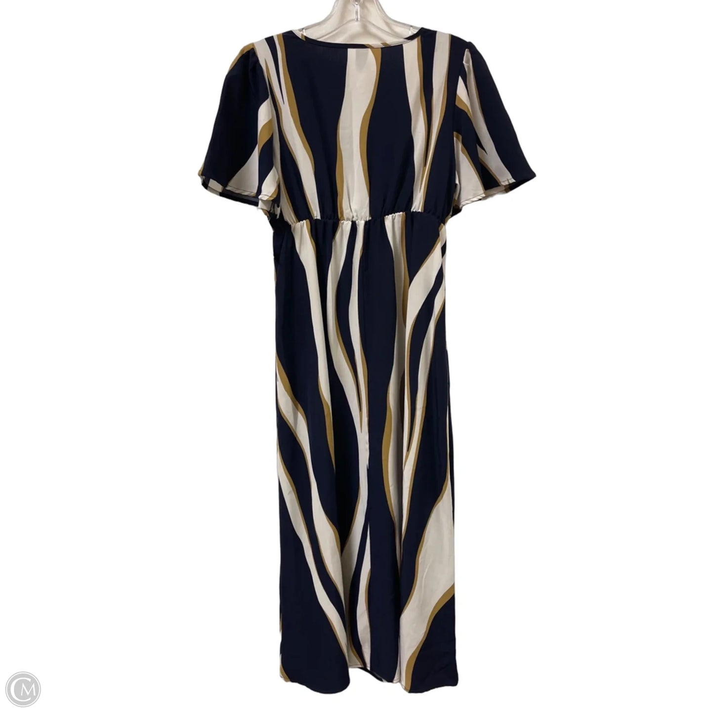 Dress Casual Maxi By Emery Rose In Blue & White, Size: S