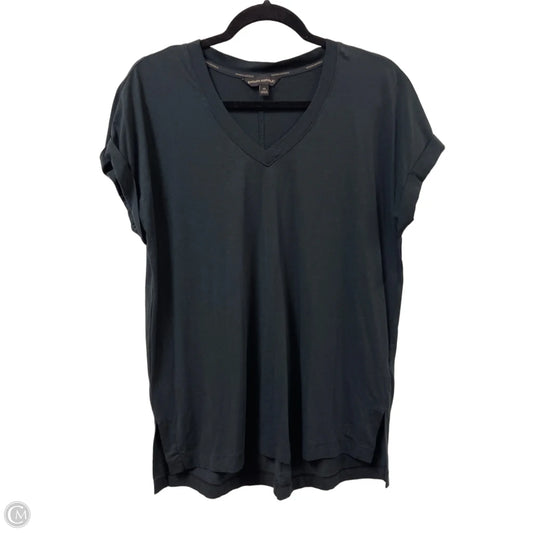 Top Short Sleeve By Banana Republic In Black, Size: M