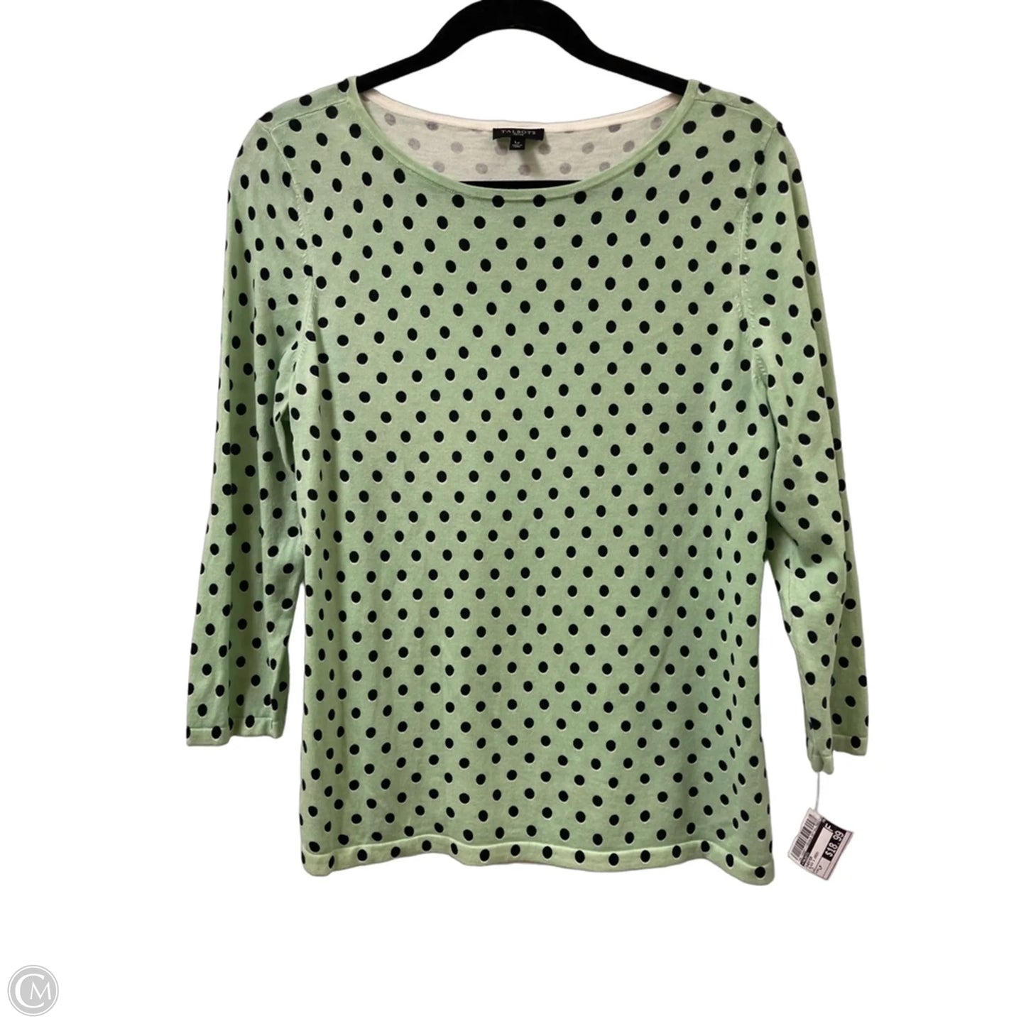Sweater By Talbots In Black & Green, Size: Lp