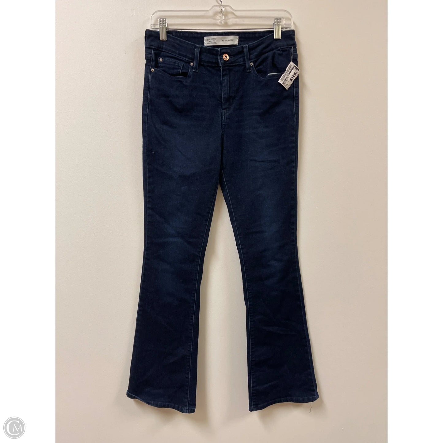 Jeans Boot Cut By Levis Signature In Blue Denim, Size: 8