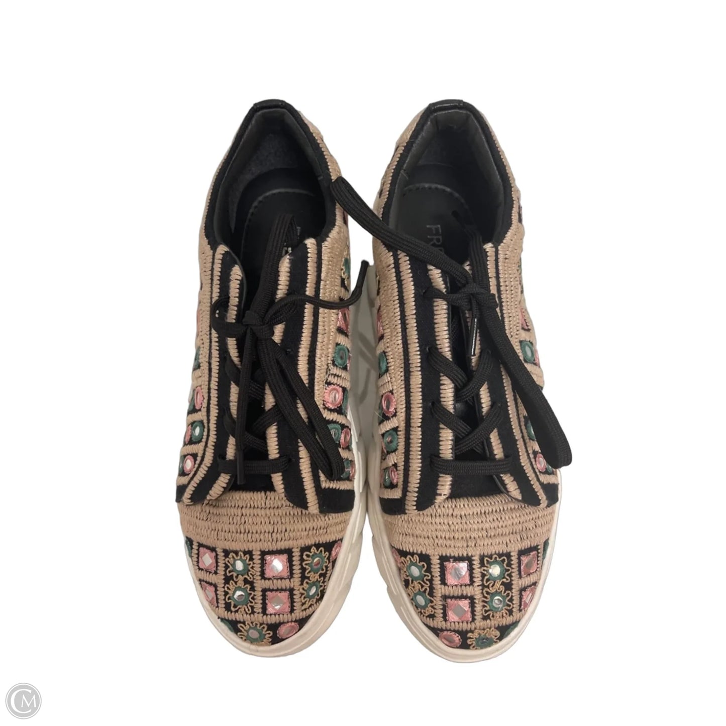 Shoes Sneakers By Free People In Black & Cream, Size: 7.5