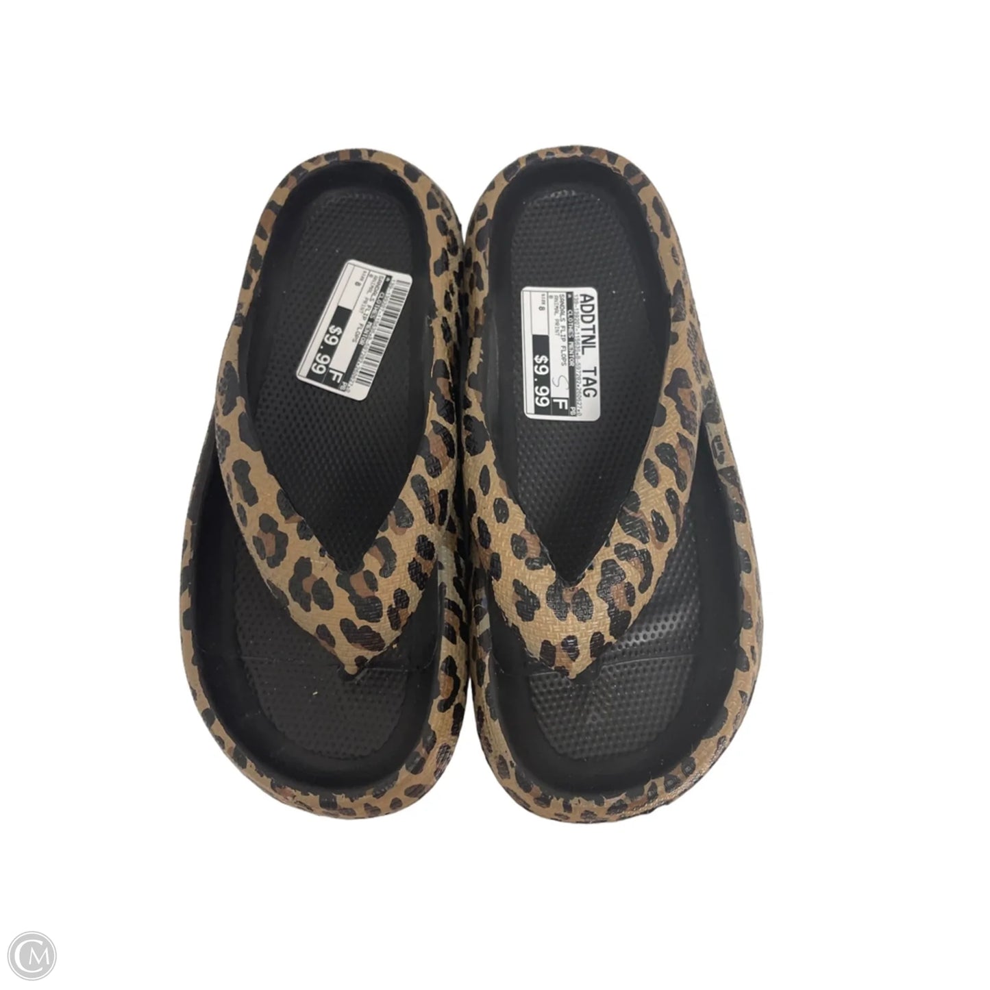 Sandals Flip Flops By Clothes Mentor In Animal Print, Size: 8