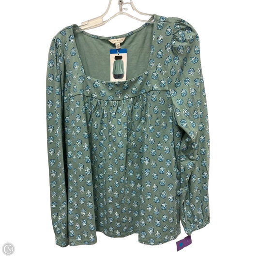 Top Long Sleeve By Lucky Brand In Green, Size: L