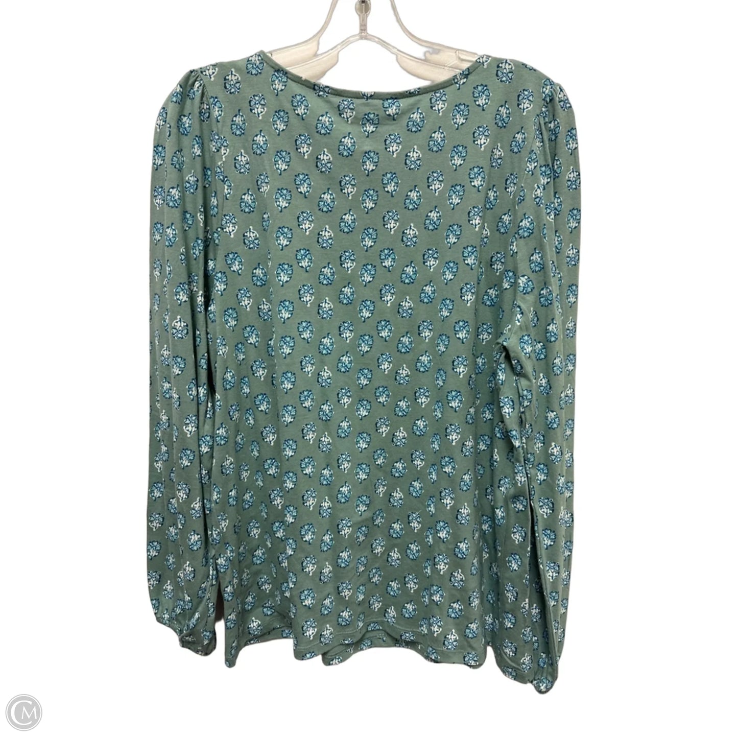 Top Long Sleeve By Lucky Brand In Green, Size: L