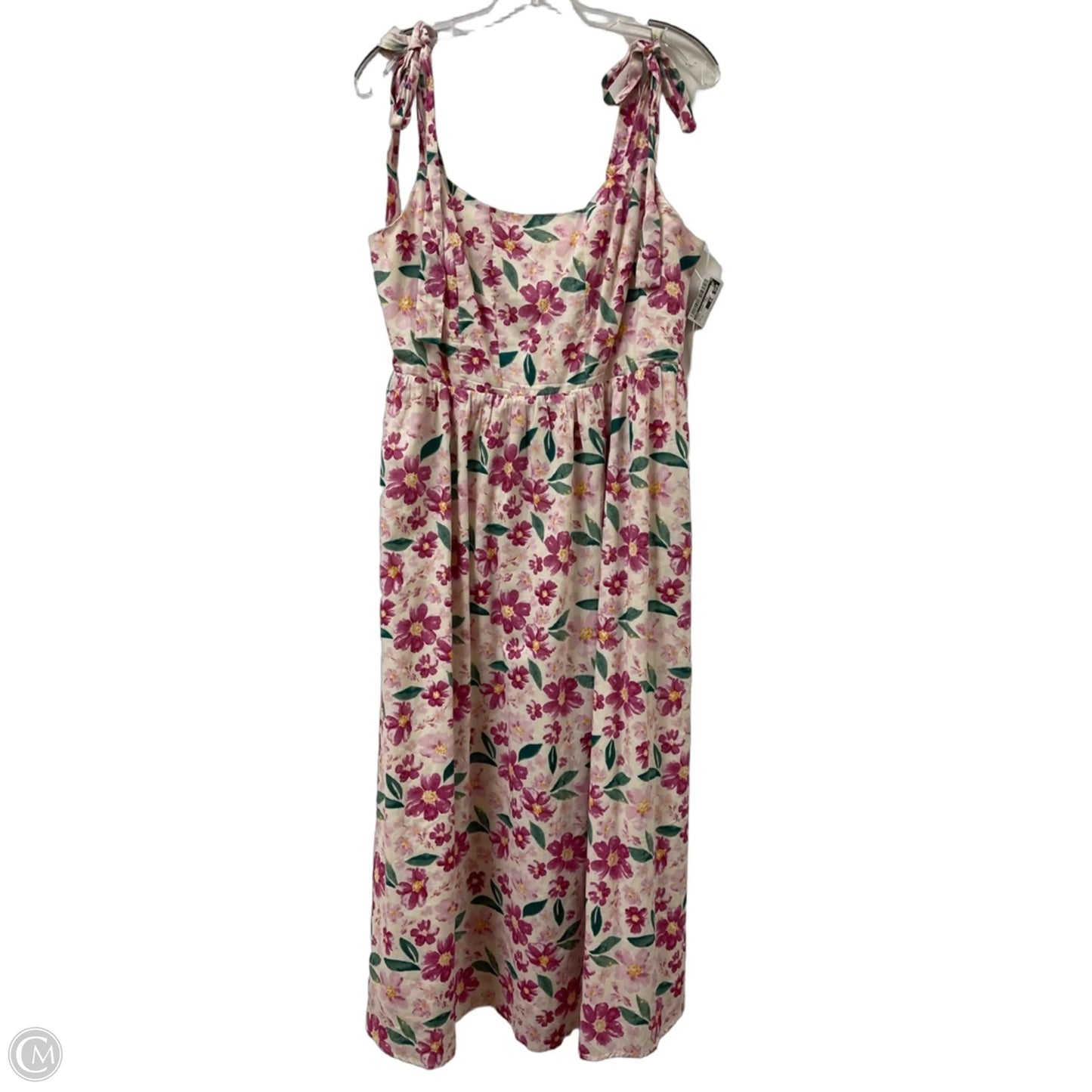 Dress Casual Midi By Lush In Floral Print, Size: Xl