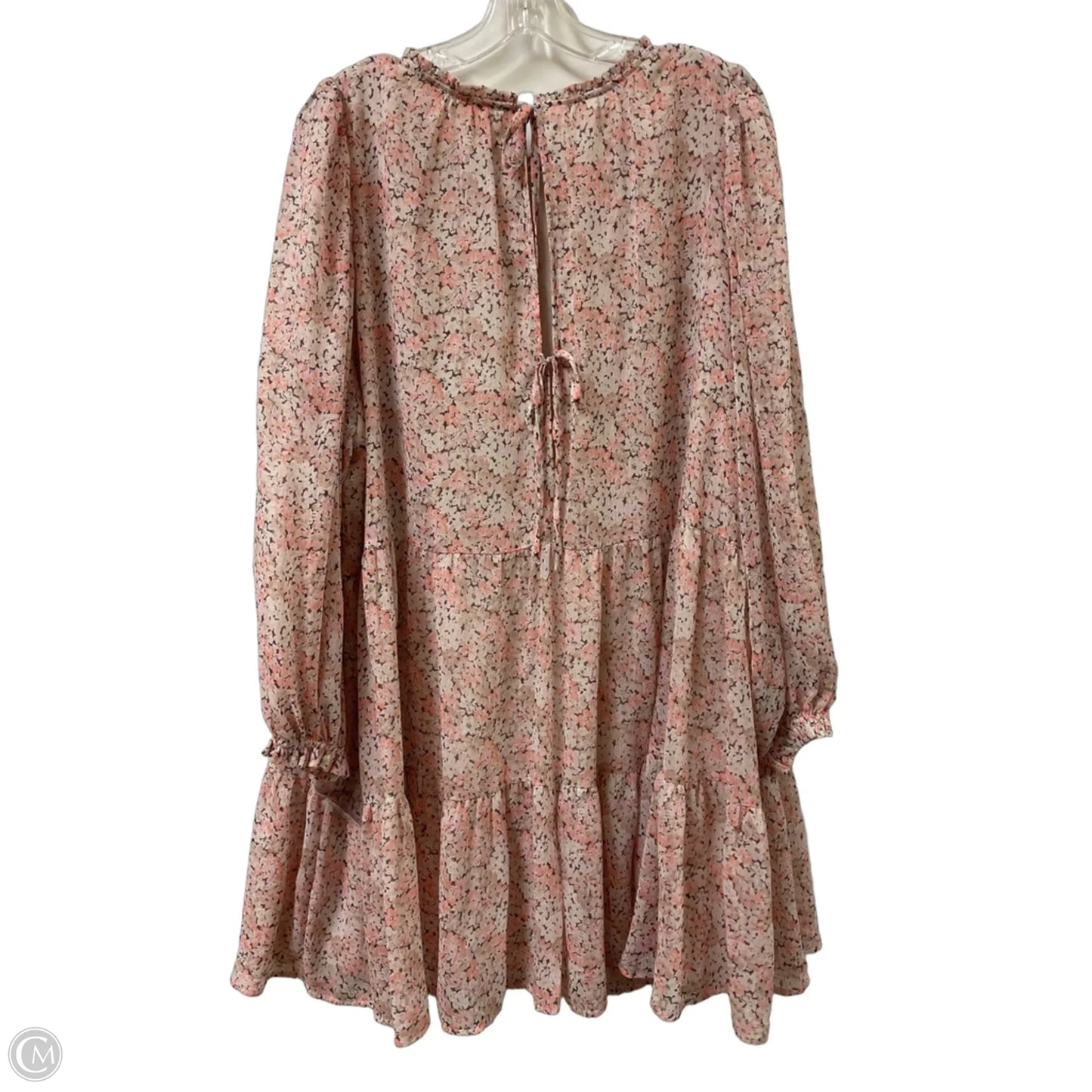 Dress Casual Short By H&m In Floral Print, Size: Xl