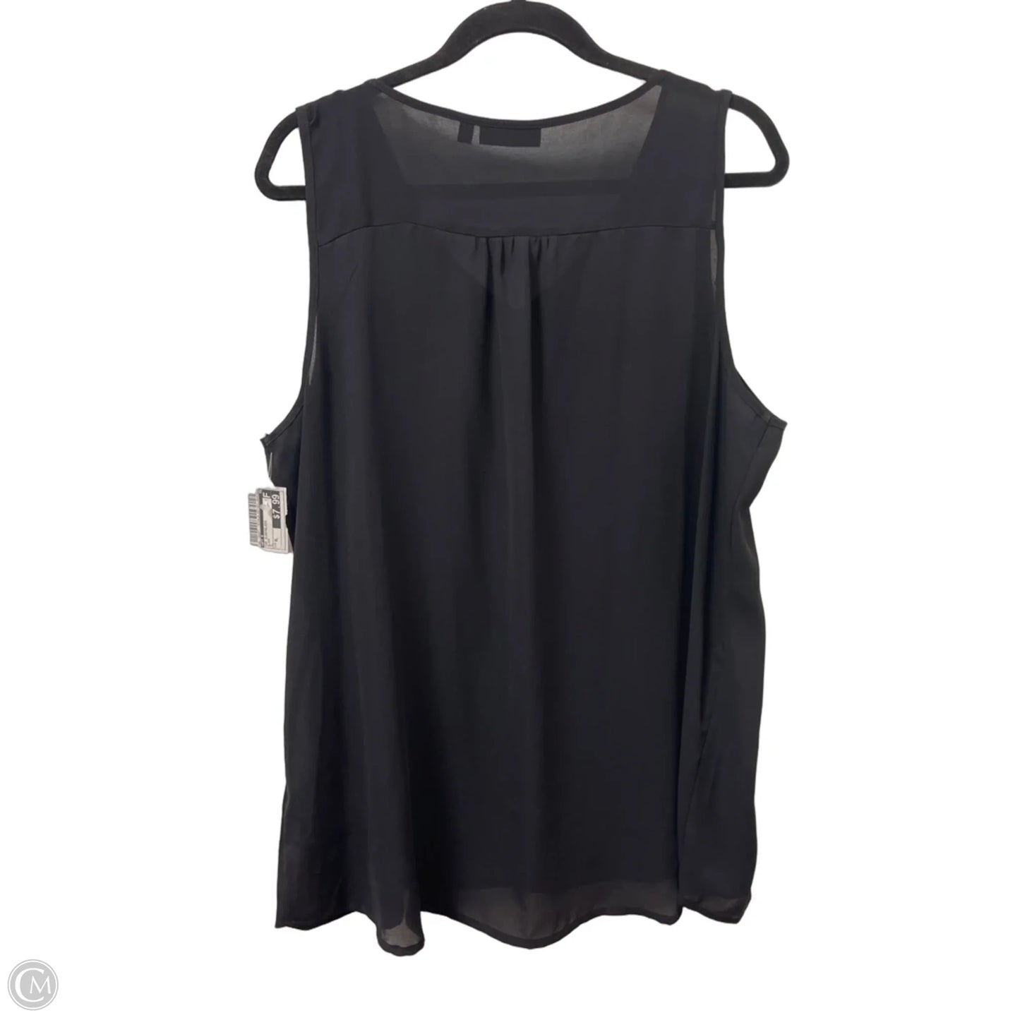 Top Sleeveless By Apt 9 In Black, Size: Xl